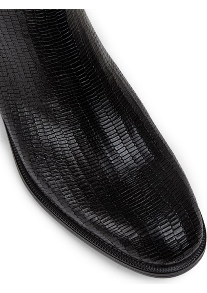 Hakiki Deri Siyah Erkek Fermuarlı Bot - 01921MSYHC09 modelleri