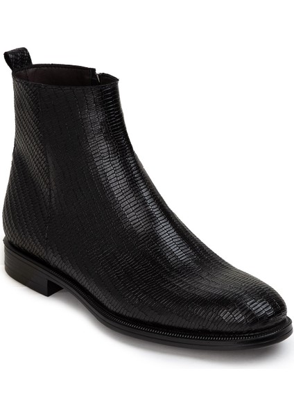 Hakiki Deri Siyah Erkek Fermuarlı Bot - 01921MSYHC09 indirimleri