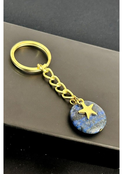 Lapis Lazuli Doğaltaş Anahtarlık