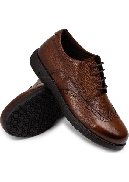 Deri Taba Rengi Erkek Günlük Ayakkabı - 01969MTBAC01 modelleri