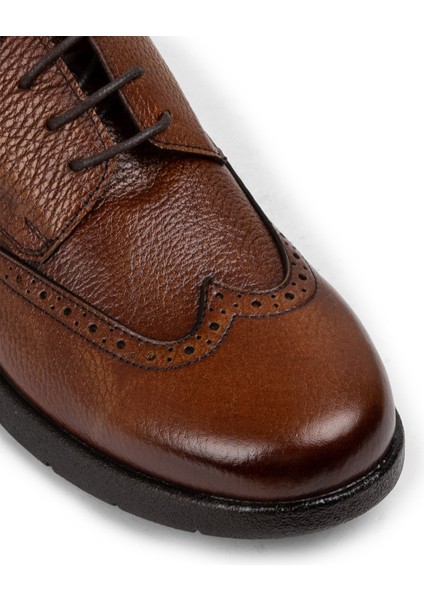 Deri Taba Rengi Erkek Günlük Ayakkabı - 01969MTBAC01 indirimleri