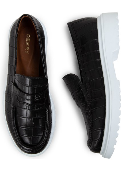 Siyah Kadın Loafer Ayakkabı - 01903ZSYHP03