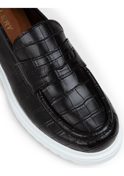 Siyah Kadın Loafer Ayakkabı - 01903ZSYHP03