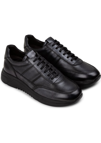 Deri Antrasit Erkek Sneaker Ayakkabı - 01963MANTE01 fiyatları
