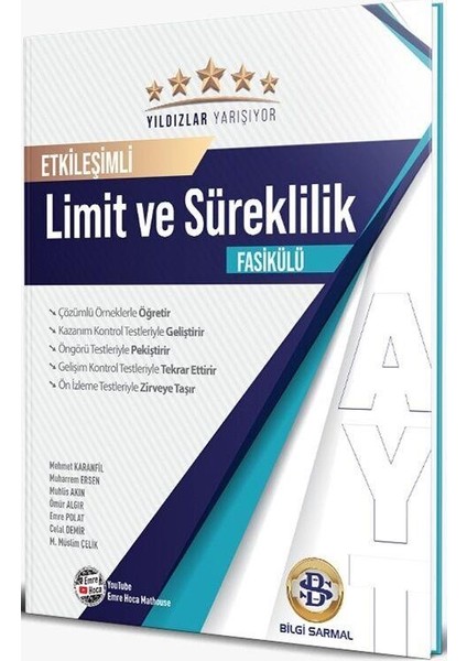 AYT Limit ve Süreklilik Yıldızlar Yarışıyor Etkileşimli Fasikülü