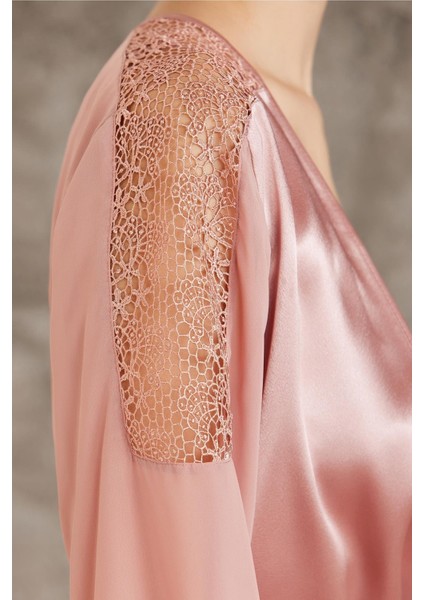 Saten Gecelik Pijama Takım Şort Takım 6'Lı Gelin Çeyiz Seti Brandy 6005 fiyatları