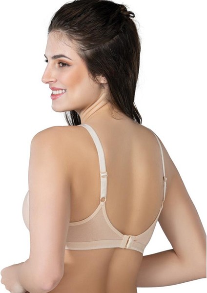 Toparlayıcı Modal Cotton Kaplı Hamile Kadın Emzirme Sütyeni Ten 85 1422