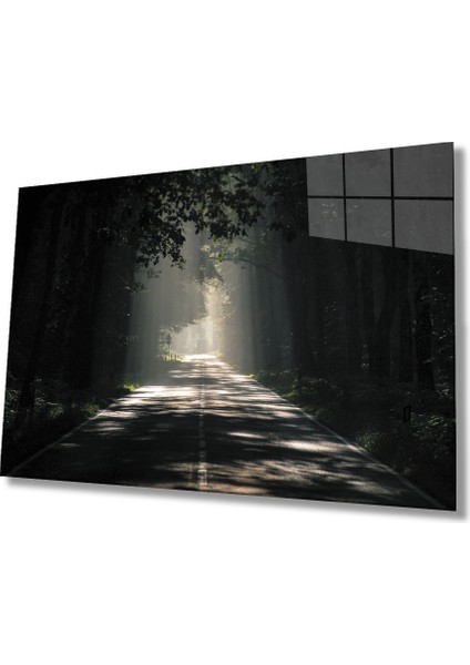 Ağaçlı Yol Cam Tablo Parkway