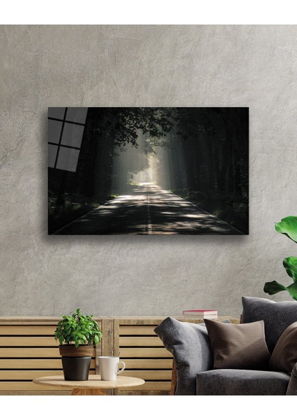 Ağaçlı Yol Cam Tablo Parkway