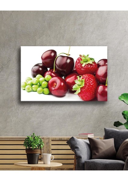 Meyveler Cam Tablo Fruits
