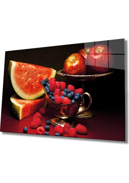 Meyveler Cam Tablo Fruits
