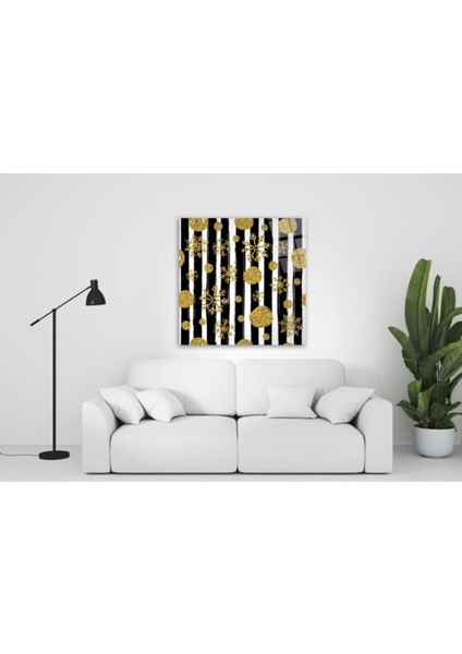 Sarı Halkalar Cam Tablo 50X50 cm fiyatları