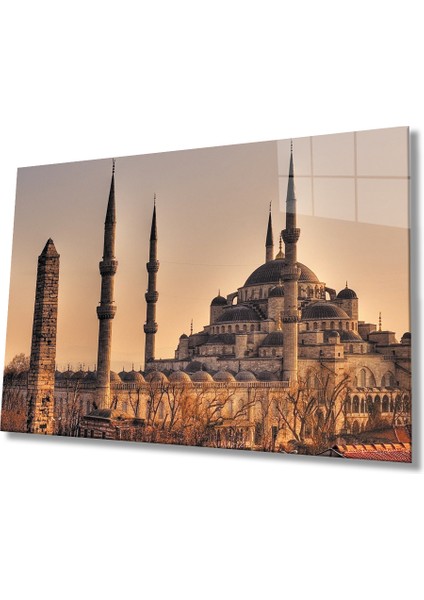 Istanbul Sultan Ahmet Camii Manzaralı Cam Tablo