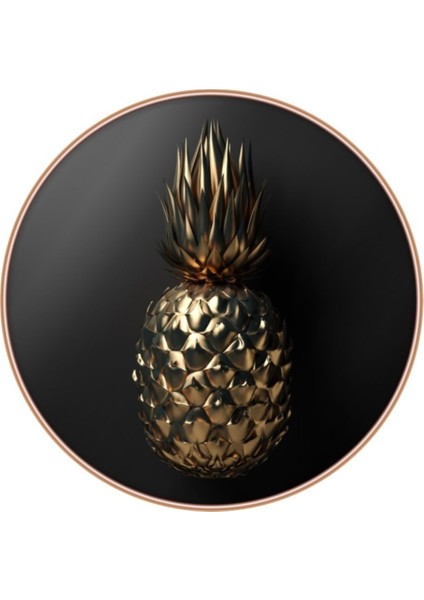 Ananas Yuvarlak Cam Tablo