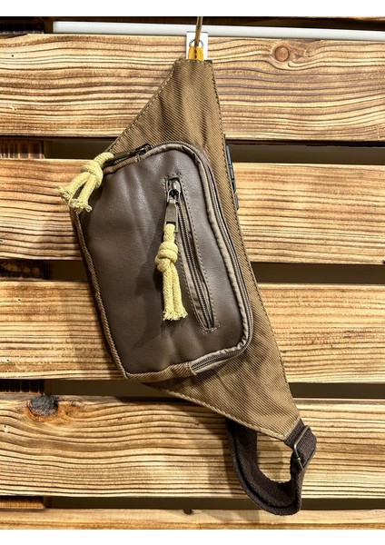 El Yapımı Otantik Bel Çantası unisex
