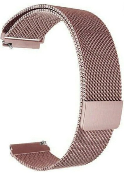 20 mm Universal Mıktatıslı Hasır Metal Kordon Rose Pink fiyatları