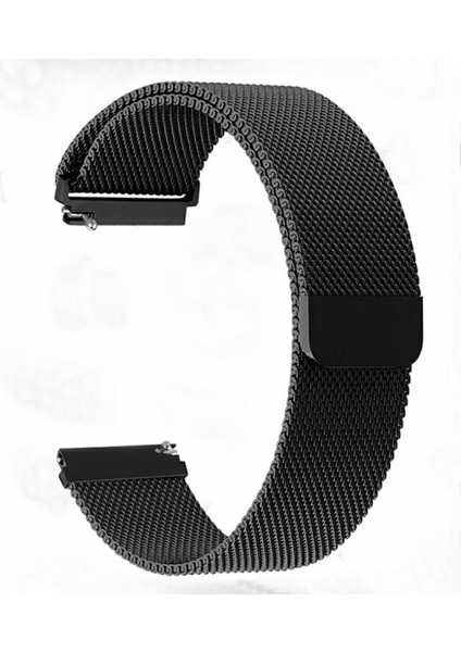 22 mm Universal Mıktatıslı Hasır Metal Kordon Siyah fiyatları