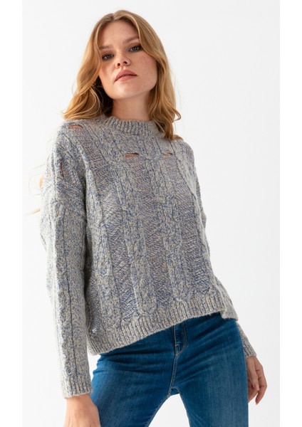 Saç Örgü Bisiklet Yaka Kazak fiyatları