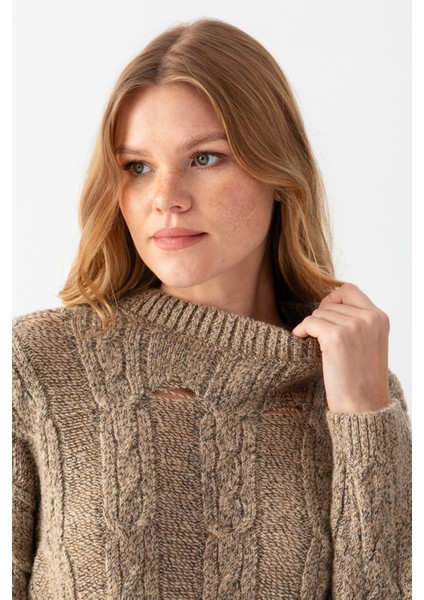 Saç Örgü Bisiklet Yaka Kazak fiyatları