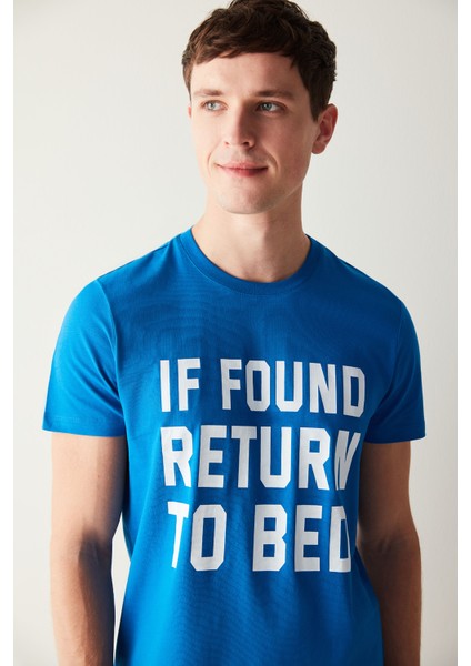 Erkek Return To Bed Yazılı Çok Renkli Pijama Takımı modelleri