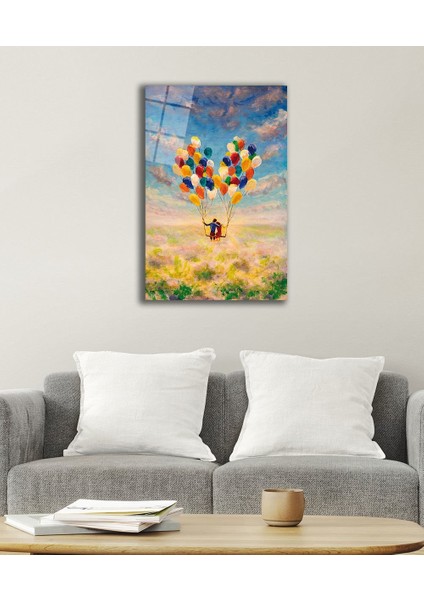 Romantik Soyut Cam Tablo, Romantic Abstract