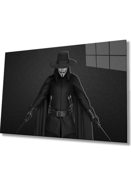 Siyah Beyaz Insan Fotoğrafları Joker Cam Tablo Joker