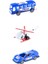 Oyuncak 3lü Çek Bırak Polis Seti Helikopterli 1