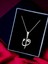 Alâ Silver Jewellery Elif Vav Unisex Tasarım 925 Ayar Gümüş Kolye 1
