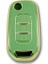 RenkStore Renault Clio 5 Dacia Duster Sustalı 3 Buton Yeşil Silikon Oto Anahtar Kılıfı 1