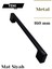 160 mm Metal Siyah Çekmece Kulpları Dolap Mutfak Mobilya Kulpu 1 Adet ( 16 cm ) = 160MM 1