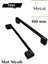 160 mm Metal Siyah Çekmece Kulpları Dolap Mutfak Mobilya Kulpu 1 Adet ( 16 cm ) = 160MM 2