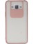 Samsung Galaxy J7 Kılıf Palm Buzlu Kamera Sürgülü Silikon - Pembe 300099 1