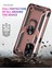 Oppo A74 4g Kılıf Sofya Yüzüklü Silikon Kapak - Rose 300099 5