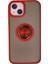 Iphone 13 Kılıf Montreal Yüzüklü Silikon Kapak - Kırmızı 300099 1