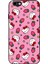 Apple iPhone 6s ile Uyumlu Silikon Arkası Cam Kapak Hello Kitty Tasarımlı Cam Kılıf 1
