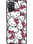 Samsung Galaxy A71 ile Uyumlu Silikon Arkası Cam Kapak Hello Kitty Tasarımlı Cam Kılıf 1