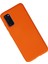 Samsung Galaxy S20 Kılıf Nano Içi Kadife Silikon - Turuncu 300099 2