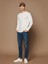 Uzun Kollu Tişört Basic Bisiklet Yaka Erkek T-Shirt | Oval Kesim Regular Fit Lıkrali TBL5001 4