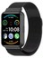 Huawei Watch Fit 2 Uyumlu Mıktatıslı Hasır Metal Kordon , Direkt Takmalı Modeldir Siyah 1