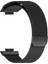 Huawei Watch Fit 2 Uyumlu Mıktatıslı Hasır Metal Kordon , Direkt Takmalı Modeldir Siyah 2