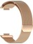 Huawei Watch Fit 2 Uyumlu Mıktatıslı Hasır Metal Kordon , Direkt Takmalı Modeldir Rose Gold 2