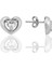 Gümüş Rodyumlu Zirkon Taşlı Heart (Kalp) Küpe SGTL12345RODAJ 1