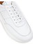Deri Beyaz Erkek Sneaker Ayakkabı - 01963MBYZE01 4