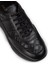 Deri Siyah Erkek Sneaker Ayakkabı - 01963MSYHE03 5