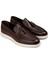 Deri Kahverengi Püsküllü Erkek Loafer - 01958MKHVC01 2