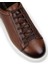 Deri Taba Rengi Erkek Sneaker Ayakkabı - 01954MTBAE01 4