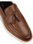 Deri Taba Rengi Püsküllü Erkek Loafer - 01958MTBAC01 5