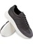 Deri Gri Erkek Sneaker Ayakkabı - 01961MGRIP01 3