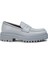 Deri Gri Kadın Loafer Ayakkabı - 01903ZGRIP02 1