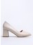 Ekru Kadın Topuklu Ayakkabı Lıly 1